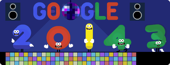 Google's Doodle den 1. januar 2014